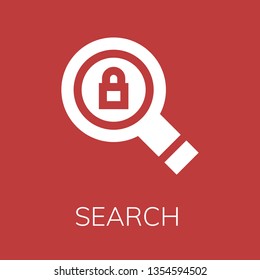  Search icon. Editable  Search icon for web or mobile.
