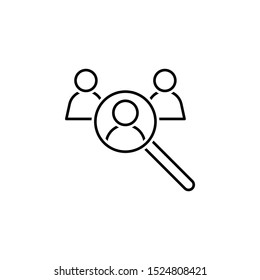 Search icon. Element of head hunting icon