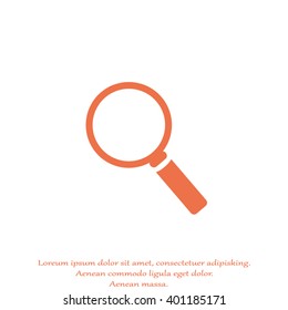 search icon find vector illustration flat web art drawing