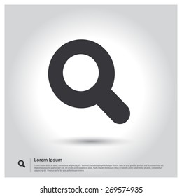 search icon. Flat design style