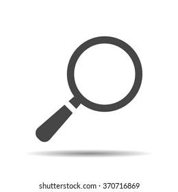 search icon flat, search icon design, search icon web, vector magnifying glass