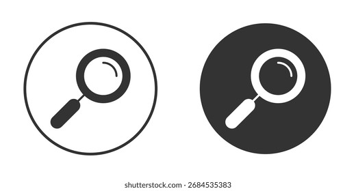 Search icon flat. Illustration isolated vector sign symbol