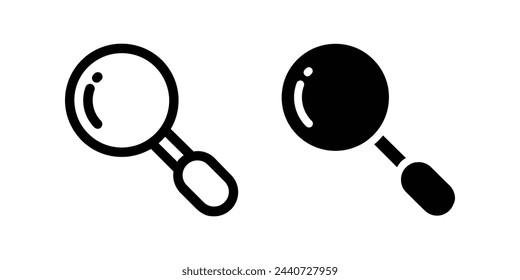 Icono de búsqueda. Ilustración plana de icono vectorial