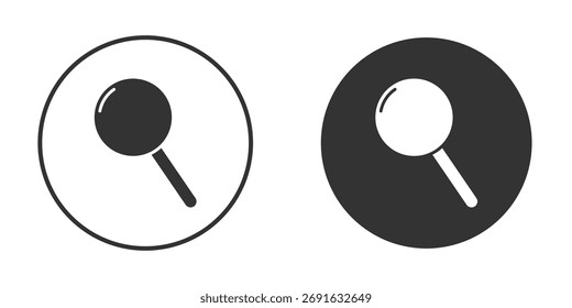 Search icon flat illustrations. vector art.