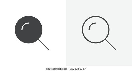 Search icon flat and simple set design