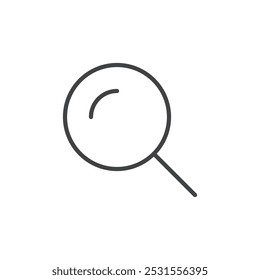 Ícone de pesquisa plano e design simples