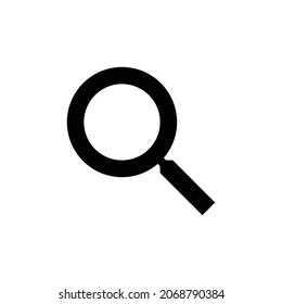 Icono de búsqueda. Diseño de estilo plano aislado en un fondo blanco. Ilustración del vector