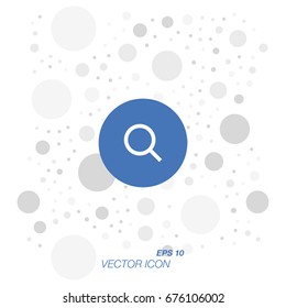 Search icon in flat style isolated on white background. Symbol for your web design and logo. Vector illustration EPS 10