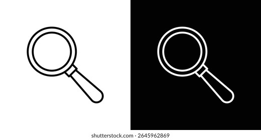 Search icon Flat style logo vector. perfect for UI designs