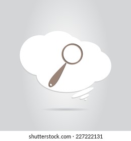 Search Icon. Flat style. Made in vector