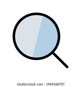 Icono de búsqueda. Estilo plano. Ilustración vectorial moderna aislada en fondo blanco.