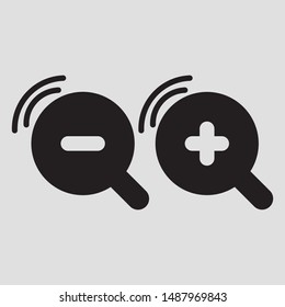search icon, flat vector graphic on isolated background. - Vector