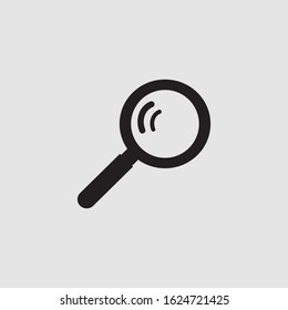 search icon, flat vector graphic on isolated background. - Vector