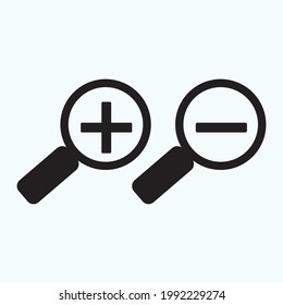 search icon, flat vector graphic on isolated background. - Vector