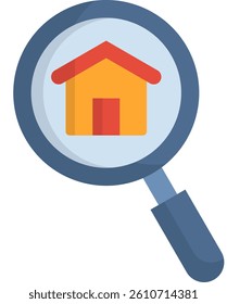 Search Icon Flat Vector Illustration