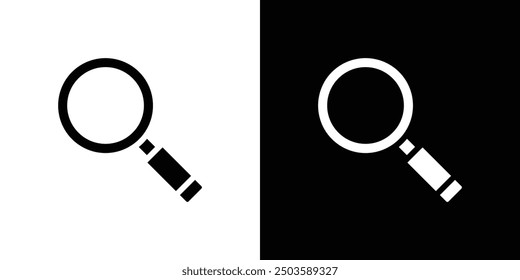 Search icon Flat vector set outline