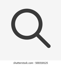 Search icon. Flat vector stock illustration. Isolated on white