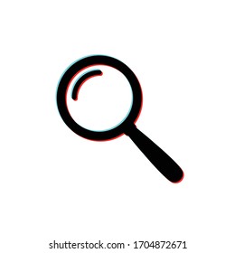 Search  icon glitch old screen design 