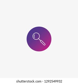 Search icon graphic element Illustration template design
