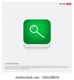 search icon Green Web Button - vector icon