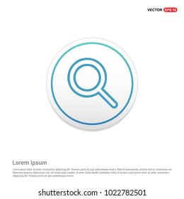 search icon Hexa White Background icon template