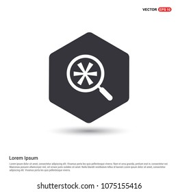 Search Icon Hexa White Background icon template