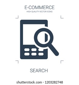 search icon. high quality filled search icon on white background. from e commerce collection flat trendy vector search symbol. use for web and mobile