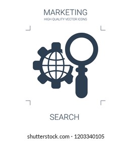 search icon. high quality filled search icon on white background. from marketing collection flat trendy vector search symbol. use for web and mobile