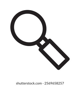 Search icon, ideal for navigation, discovery, or internet-related designs