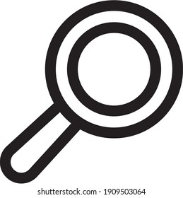 Suchsymbol-Illustration einzeln auf Vektorsymbol