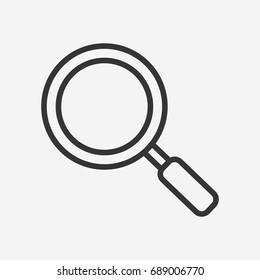 Icono de búsqueda símbolo vectorial aislado
