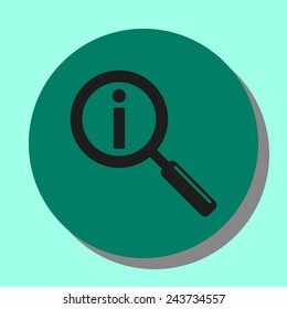 Search icon with info