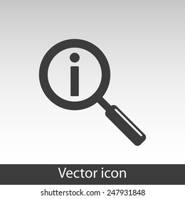 Search icon with info