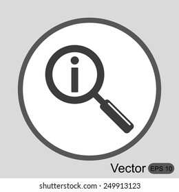 Search icon with info