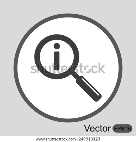 Search icon with info