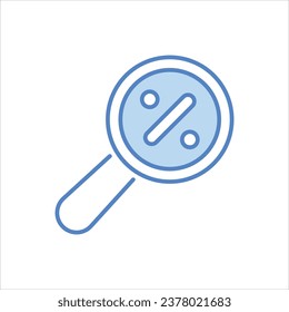 Search icon islolate white background vector stock illustration.