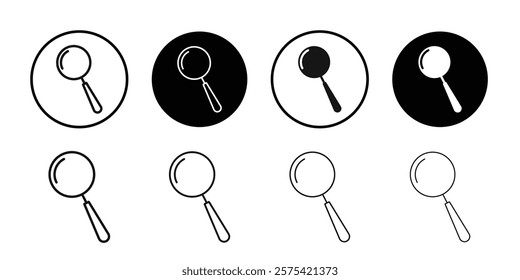 Search icon Isolated flat vector in outline