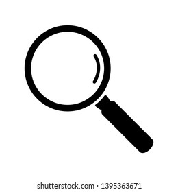 Search icon isolated on white background. Trendy search icon in flat style. Magnifying glass icon for symbol design, sign, ui, logo and web site. Creative concept, vector illustration