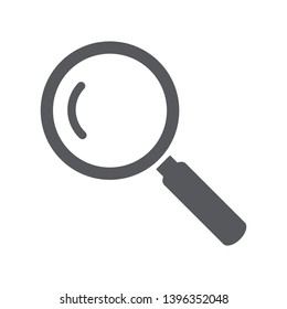 Search icon isolated on white background. Trendy search icon in flat style. Magnifying glass icon for symbol design, sign, ui, logo and web site. Creative concept, vector illustration