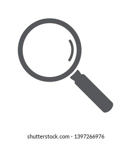 Search icon isolated on white background. Trendy search icon in flat style. Magnifying glass icon for symbol design, sign, ui, logo and web site. Creative concept, vector illustration