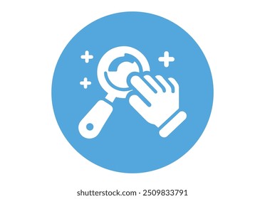 Search icon isolated on white background Trendy search icon in flat style magnifying glass