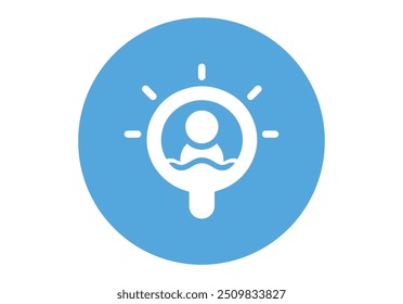 Search icon isolated on white background Trendy search icon in flat style magnifying glass