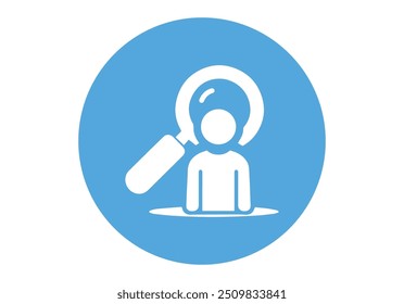 Search icon isolated on white background Trendy search icon in flat style magnifying glass