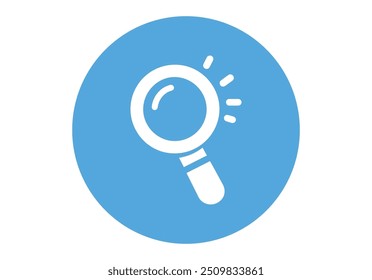 Search icon isolated on white background Trendy search icon in flat style magnifying glass