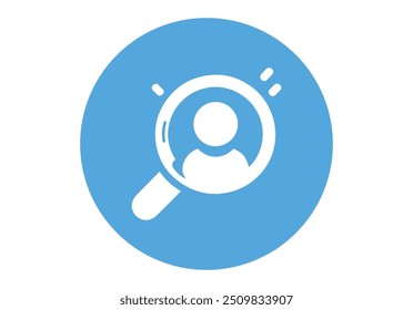 Search icon isolated on white background Trendy search icon in flat style magnifying glass