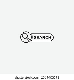 Search icon isolated on white background