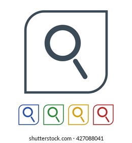 Search icon isolated on white background. vector illustration icon
