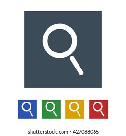 Search icon isolated on white background. vector illustration icon
