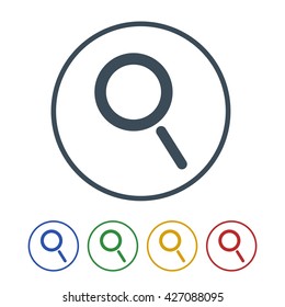 Search icon isolated on white background. vector illustration icon
