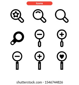 search icon isolated sign symbol vector illustration - Collection of high quality black style vector icons
